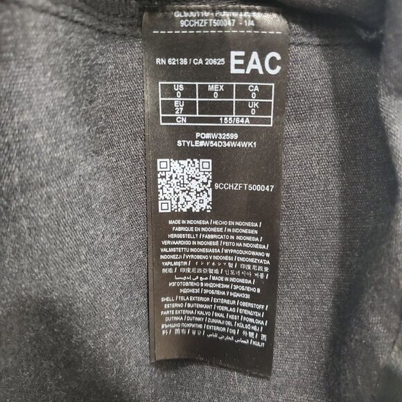 Guess Women's Black Faux Leather Stretch High Waist Zippered Pencil Skirt Size 0 - Picture 6 of 7